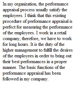 Performance Appraisal and the Reality of Work